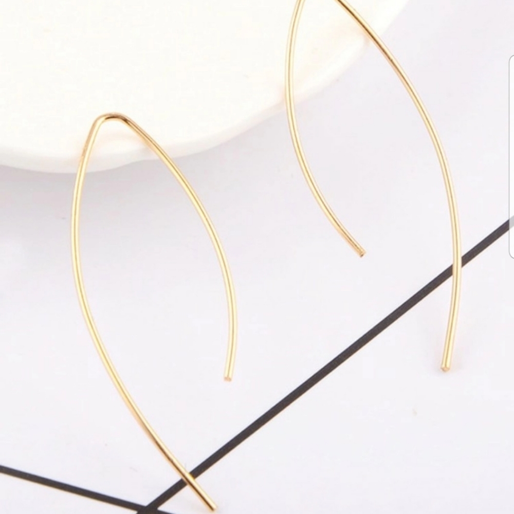 *Opal* Minimalist Earrings - Picture 2 of 3